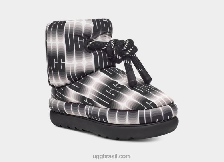 Preto branco 4VTTD672 UGG mulheres clássico maxi comprimento de onda curto