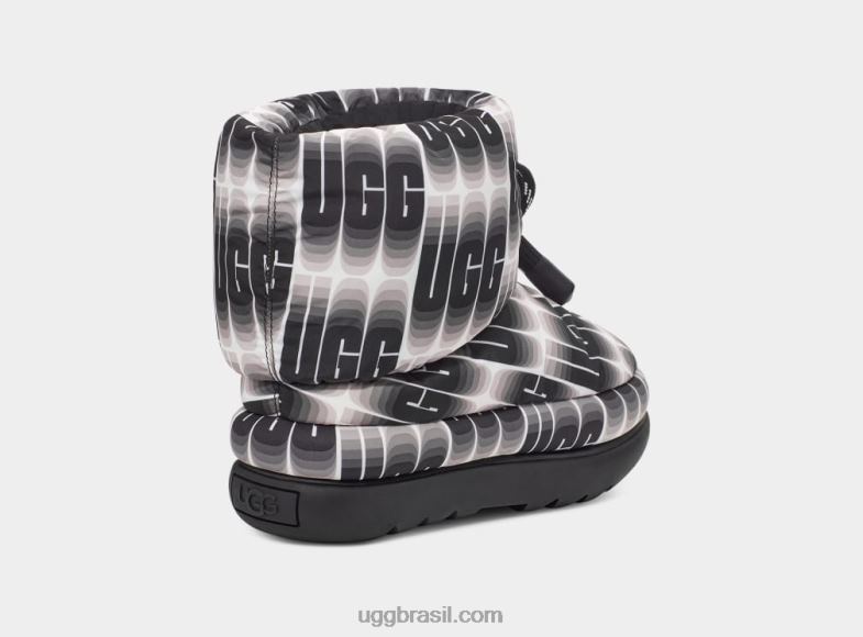 Preto branco 4VTTD672 UGG mulheres clássico maxi comprimento de onda curto