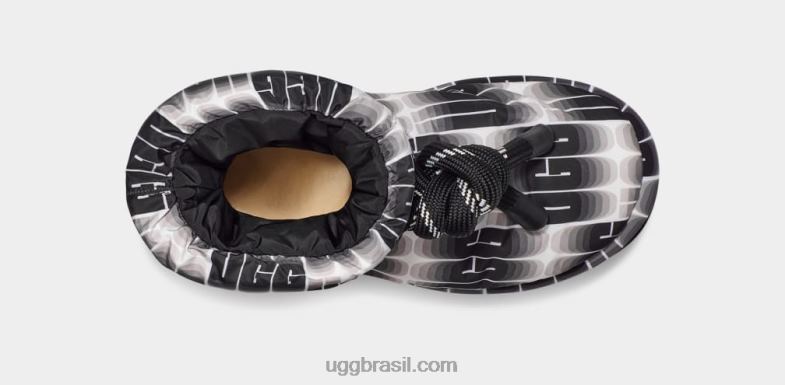 Preto branco 4VTTD672 UGG mulheres clássico maxi comprimento de onda curto