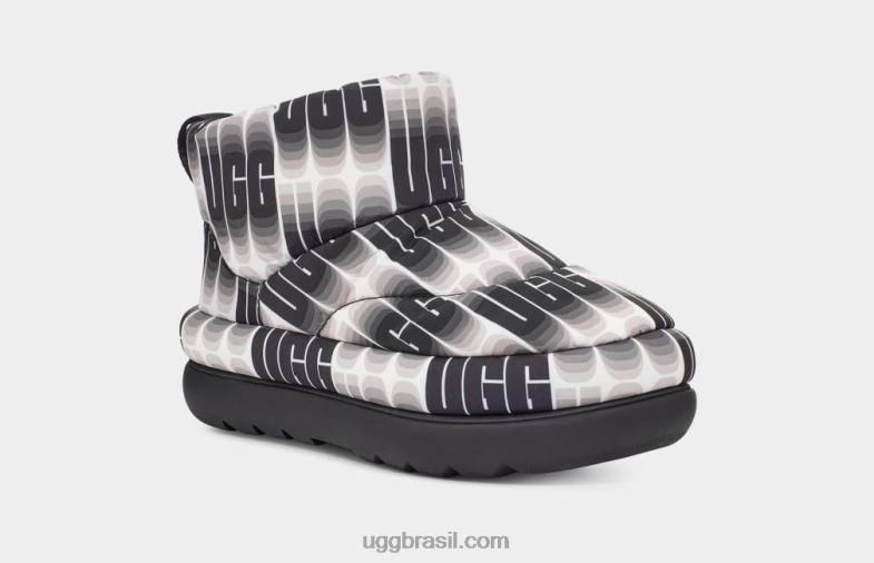 Preto branco 4VTTD697 UGG mulheres clássico maxi comprimento de onda mini