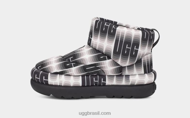 Preto branco 4VTTD697 UGG mulheres clássico maxi comprimento de onda mini