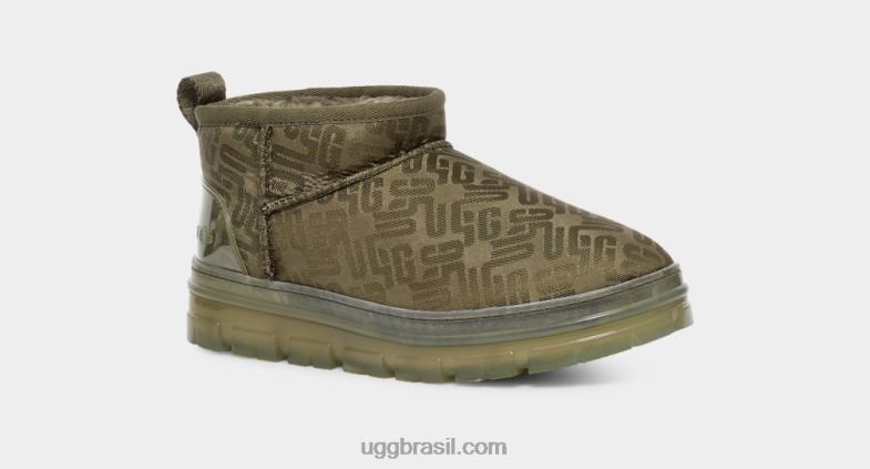 azeitona queimada 4VTTD2137 UGG mulheres clássico ultra mini monograma