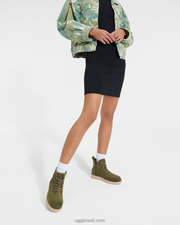 azeitona queimada 4VTTD2142 UGG mulheres renda desconstruída