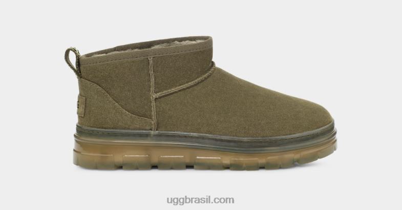 azeitona queimada 4VTTD789 UGG mulheres clássico ultra mini claro