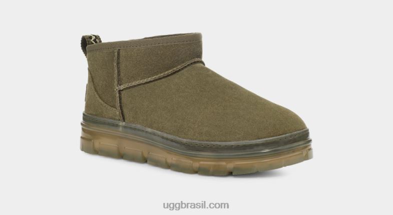 azeitona queimada 4VTTD789 UGG mulheres clássico ultra mini claro