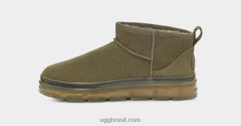 azeitona queimada 4VTTD789 UGG mulheres clássico ultra mini claro
