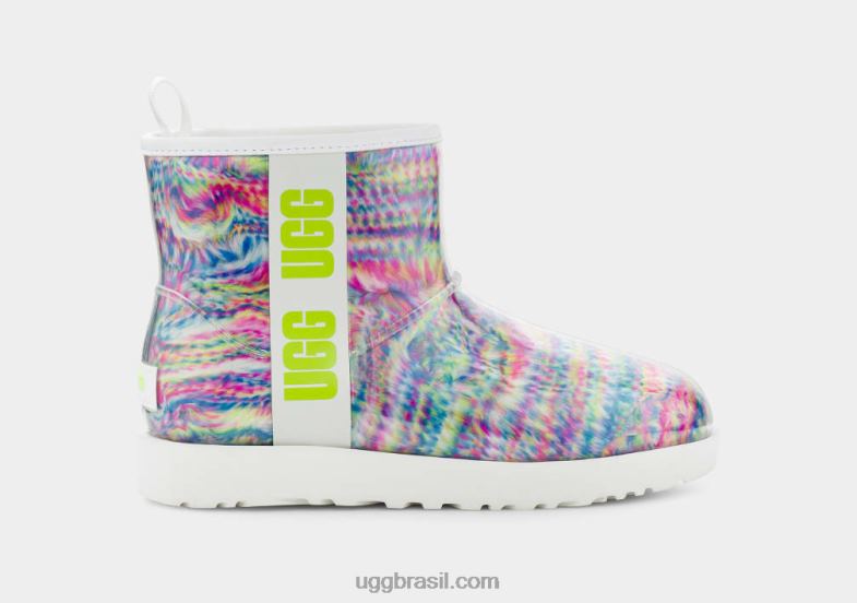 branco 4VTTD805 UGG mulheres clássico mini pixelado claro