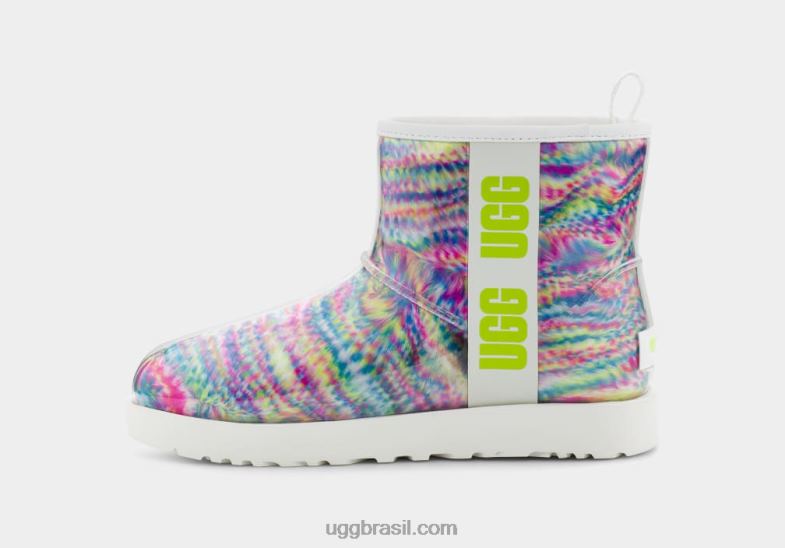 branco 4VTTD805 UGG mulheres clássico mini pixelado claro