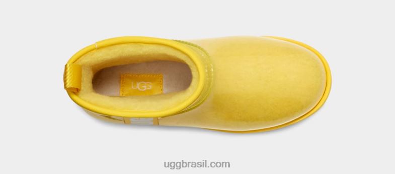 canário 4VTTD779 UGG mulheres clássico transparente mini