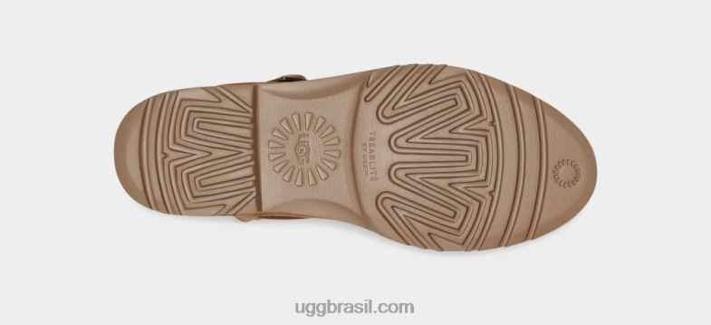 castanha 4VTTD2129 UGG mulheres fivela curta romena