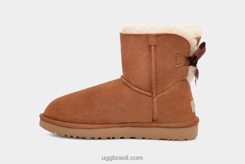 castanha 4VTTD359 UGG mulheres bota mini bailey bow ii