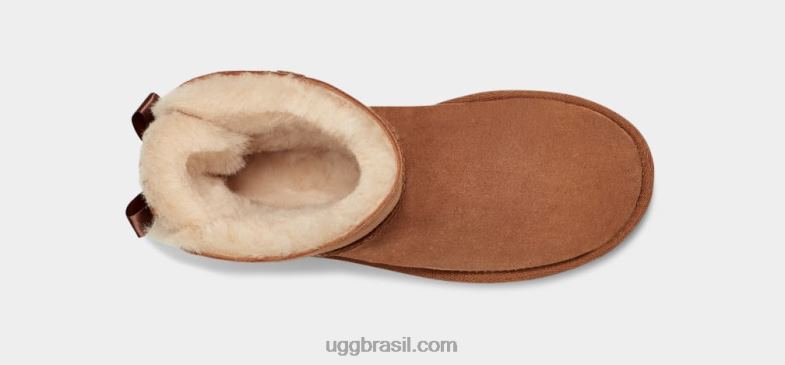 castanha 4VTTD359 UGG mulheres bota mini bailey bow ii