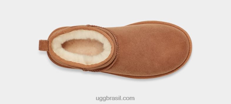 castanha 4VTTD561 UGG mulheres clássico ultra mini