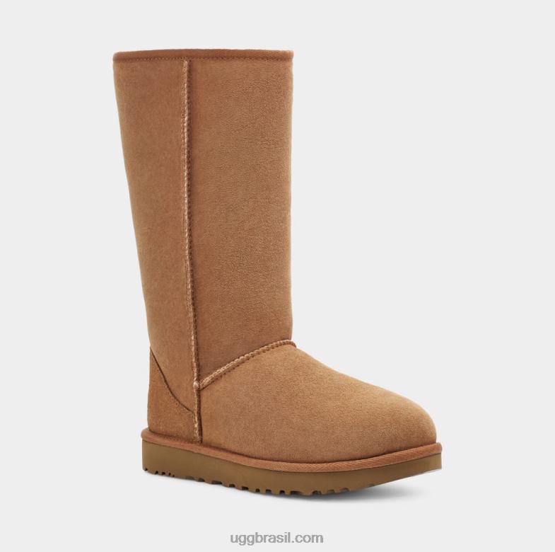castanha 4VTTD564 UGG mulheres bota clássica ii alta