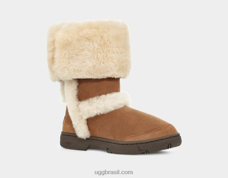 castanha 4VTTD594 UGG mulheres raio de sol alto