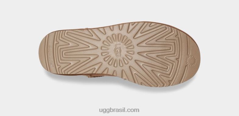 castanha 4VTTD5 UGG mulheres clássico mini regenerado