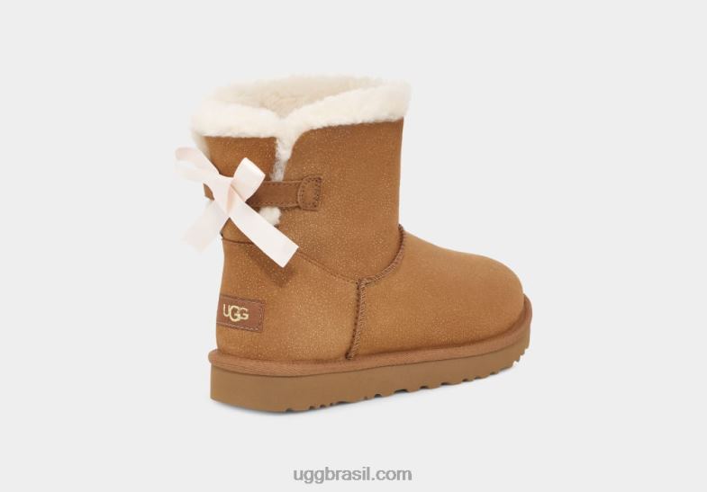 castanha 4VTTD628 UGG mulheres mini arco bailey brilho