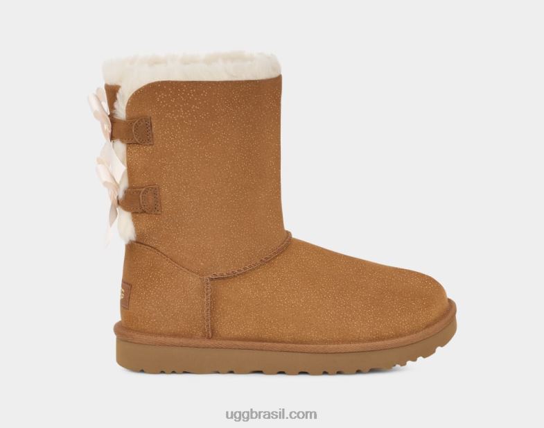 castanha 4VTTD631 UGG mulheres arco bailey brilho