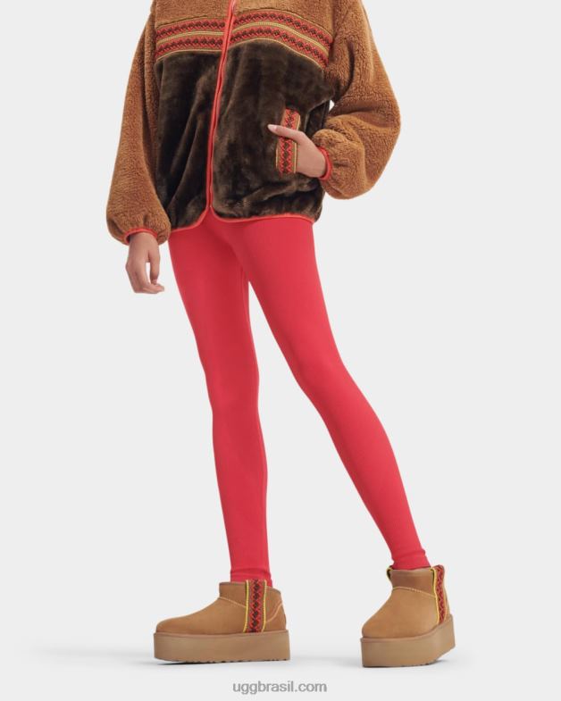 castanha 4VTTD656 UGG mulheres plataforma ultra mini trança clássica