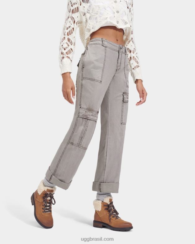 castanha 4VTTD663 UGG mulheres renda aconchegante Harrison