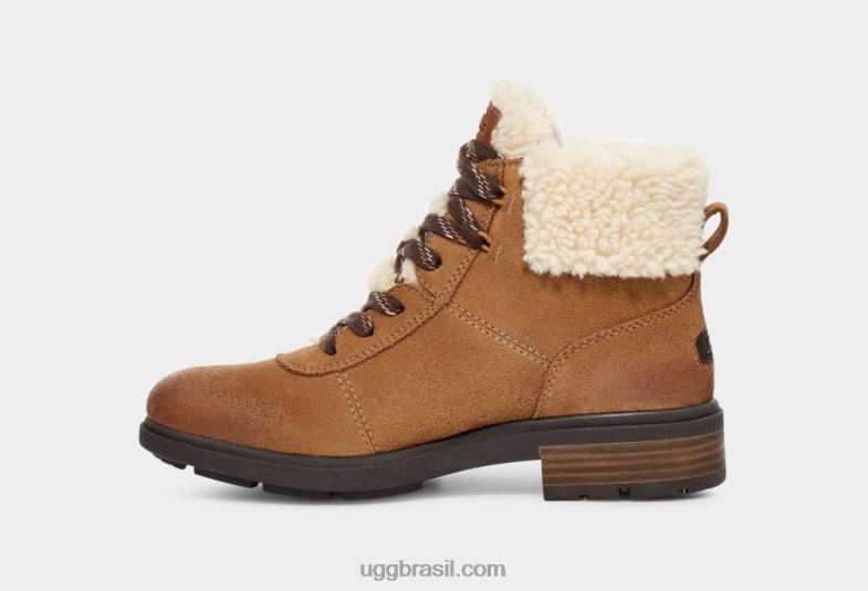 castanha 4VTTD663 UGG mulheres renda aconchegante Harrison