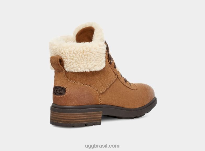 castanha 4VTTD663 UGG mulheres renda aconchegante Harrison