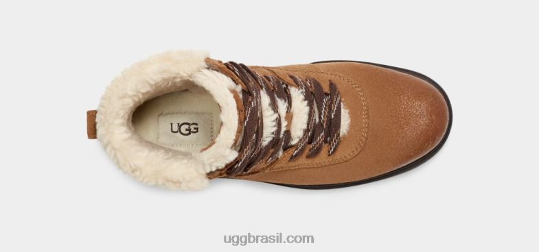 castanha 4VTTD663 UGG mulheres renda aconchegante Harrison