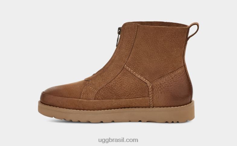 castanha 4VTTD692 UGG mulheres zíper frontal desconstruído