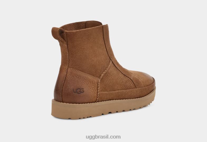 castanha 4VTTD692 UGG mulheres zíper frontal desconstruído
