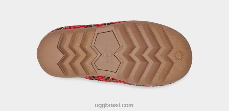 castanha 4VTTD698 UGG mulheres tamanco de trança de herança maxi