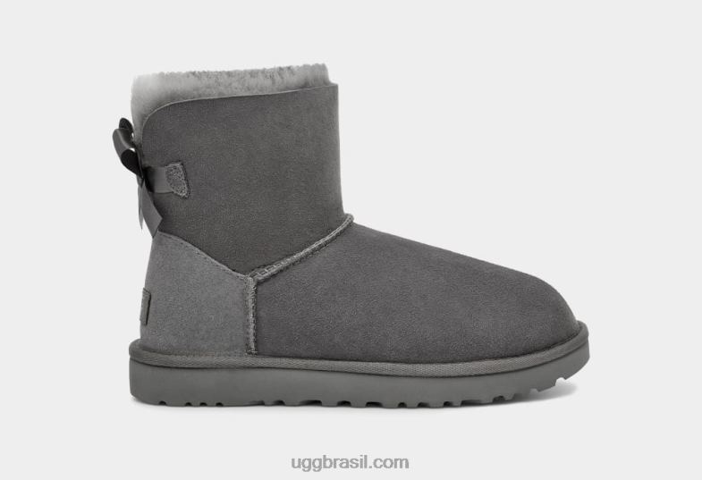 cinza 4VTTD361 UGG mulheres bota mini bailey bow ii