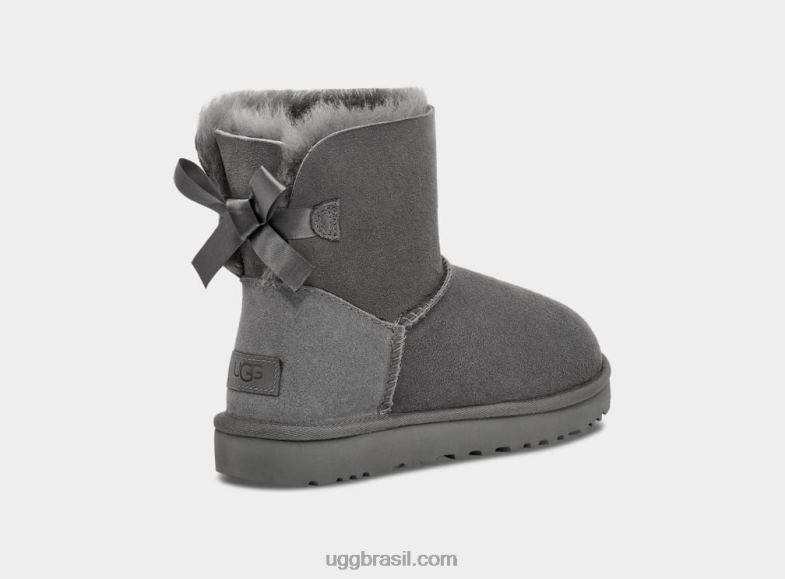 cinza 4VTTD361 UGG mulheres bota mini bailey bow ii