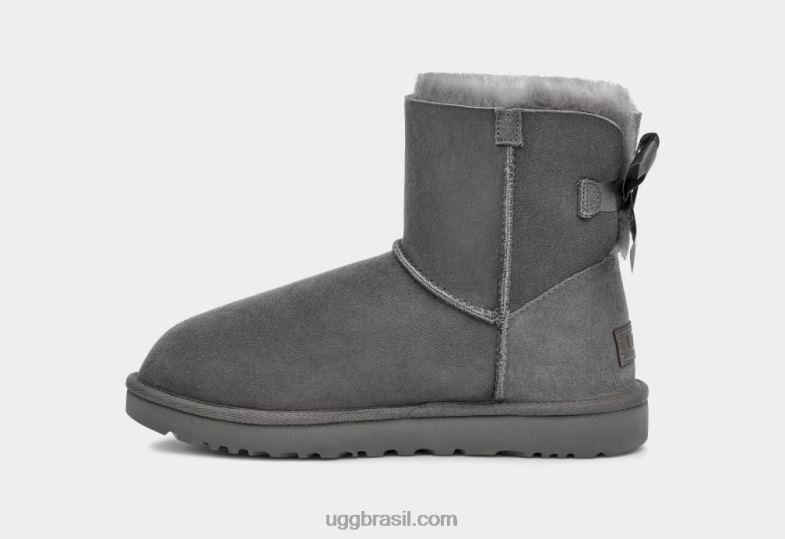 cinza 4VTTD361 UGG mulheres bota mini bailey bow ii