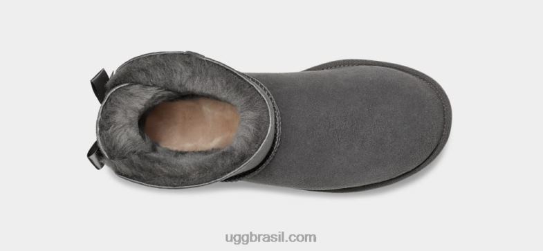 cinza 4VTTD361 UGG mulheres bota mini bailey bow ii
