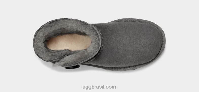 cinza 4VTTD362 UGG mulheres bota mini bailey button ii