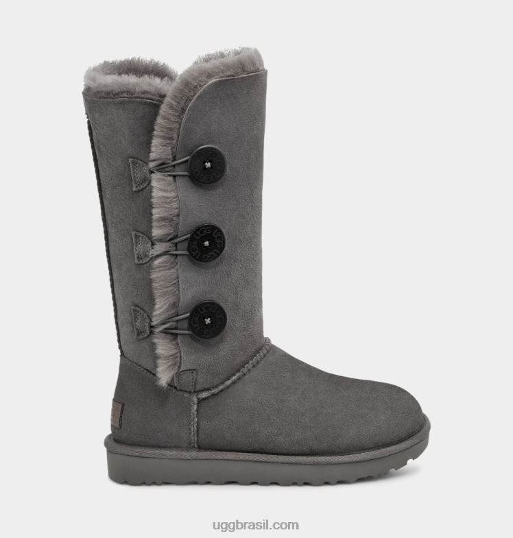 cinza 4VTTD366 UGG mulheres Bota Bailey Button Triplet II