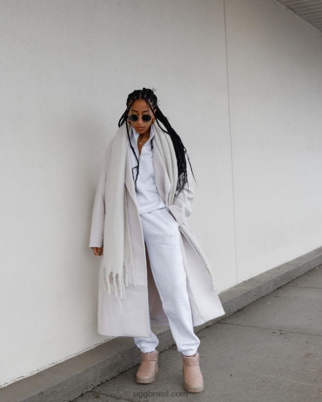 cinza bronzeado 4VTTD2138 UGG mulheres clássico ultra mini monograma