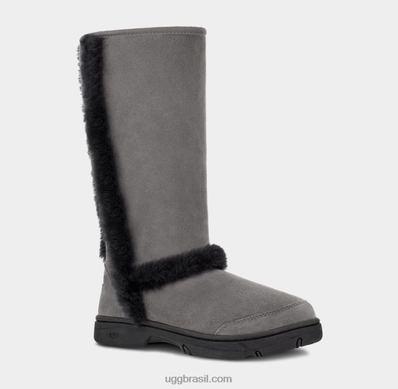 cinzento Preto 4VTTD595 UGG mulheres raio de sol alto