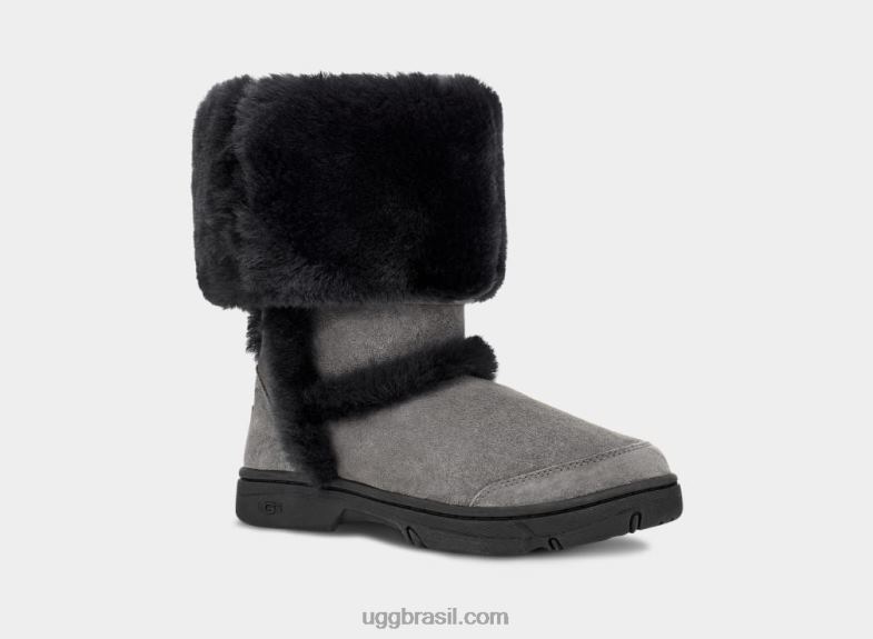 cinzento Preto 4VTTD595 UGG mulheres raio de sol alto