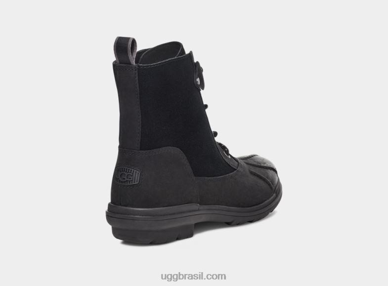 couro preto 4VTTD735 UGG mulheres pato Habsburgo