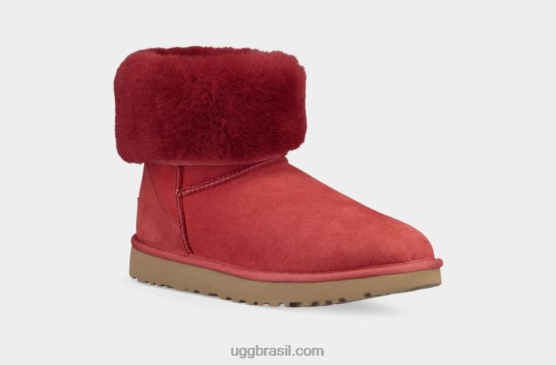 fita vermelha 4VTTD716 UGG mulheres bota curta clássica ii