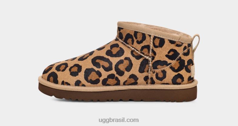 natural 4VTTD33 UGG mulheres clássico ultra mini manchado
