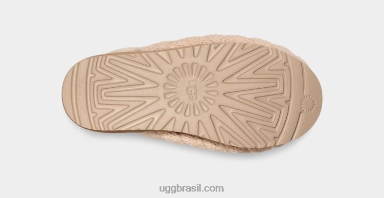 natural 4VTTD703 UGG mulheres clássico mini malha grossa