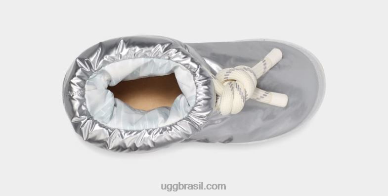 prata metálica 4VTTD736 UGG mulheres clássico maxi curto metálico