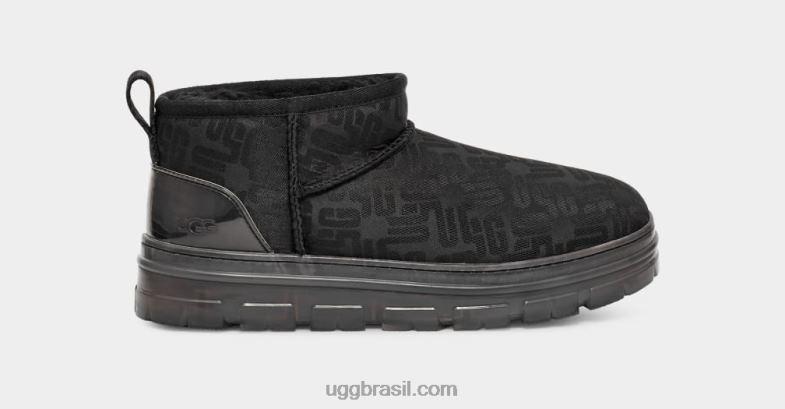 preto 4VTTD2136 UGG mulheres clássico ultra mini monograma