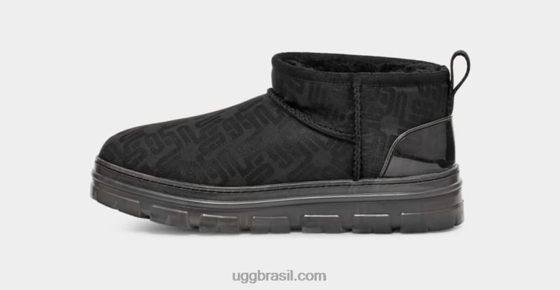 preto 4VTTD2136 UGG mulheres clássico ultra mini monograma