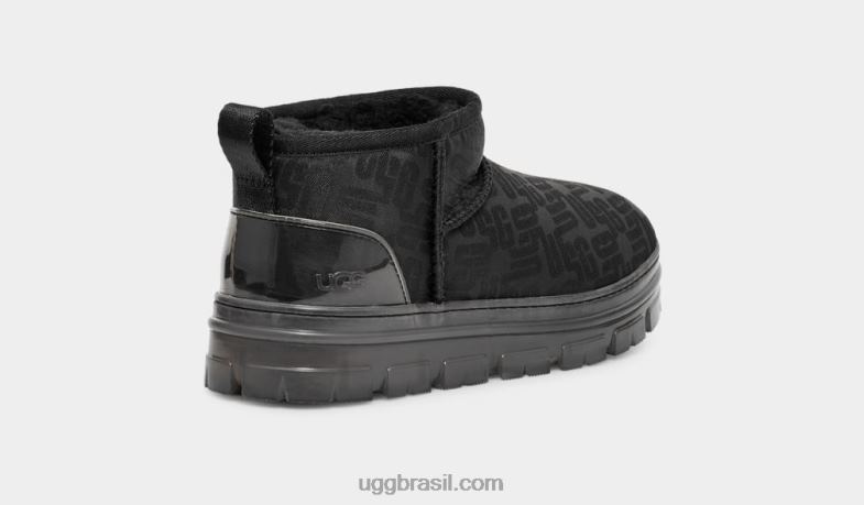 preto 4VTTD2136 UGG mulheres clássico ultra mini monograma