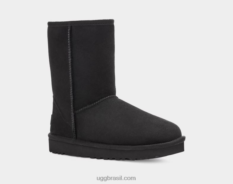preto 4VTTD339 UGG mulheres clássico curto ii