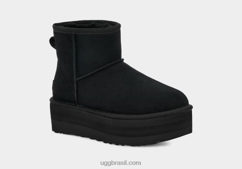 preto 4VTTD347 UGG mulheres mini plataforma clássica