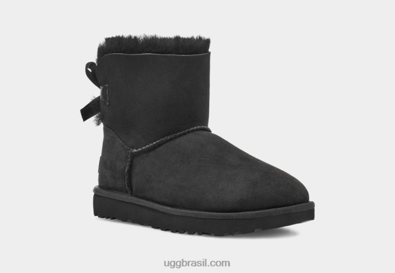 preto 4VTTD360 UGG mulheres bota mini bailey bow ii